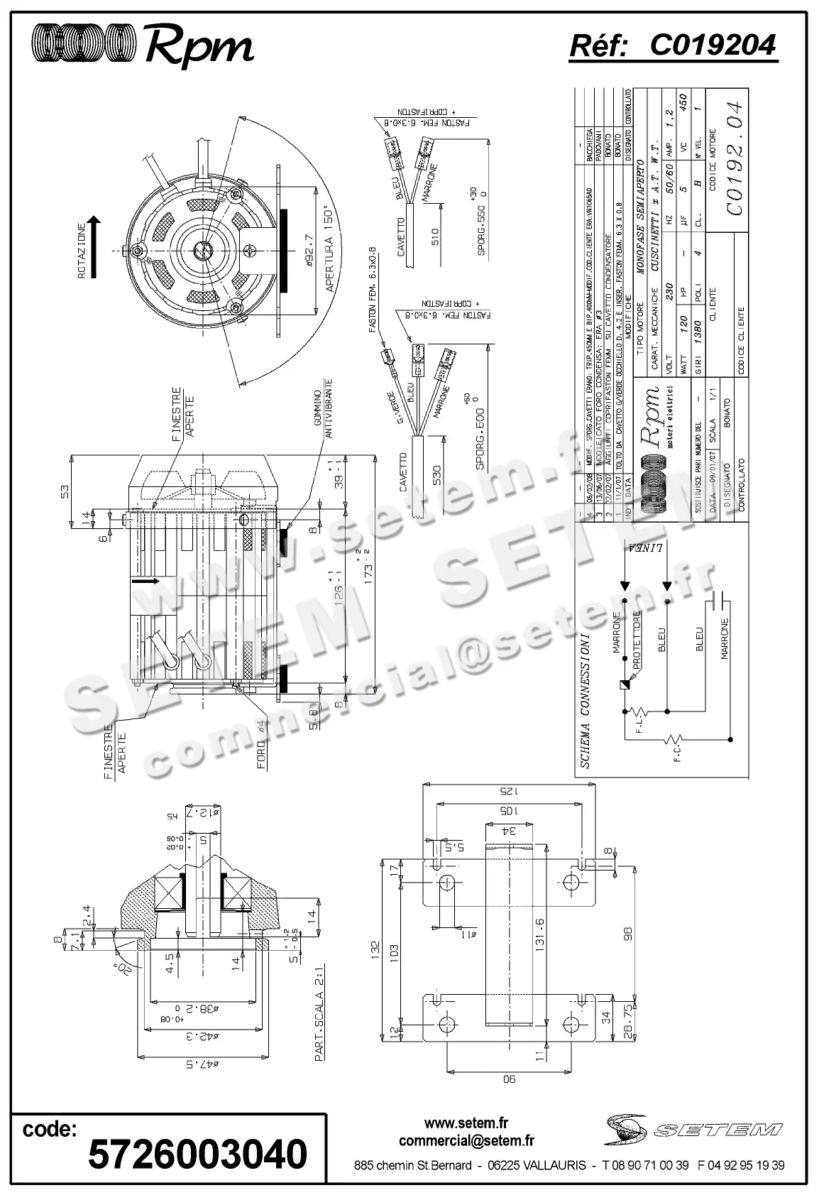 5726003040-MOTEUR RPM C019204