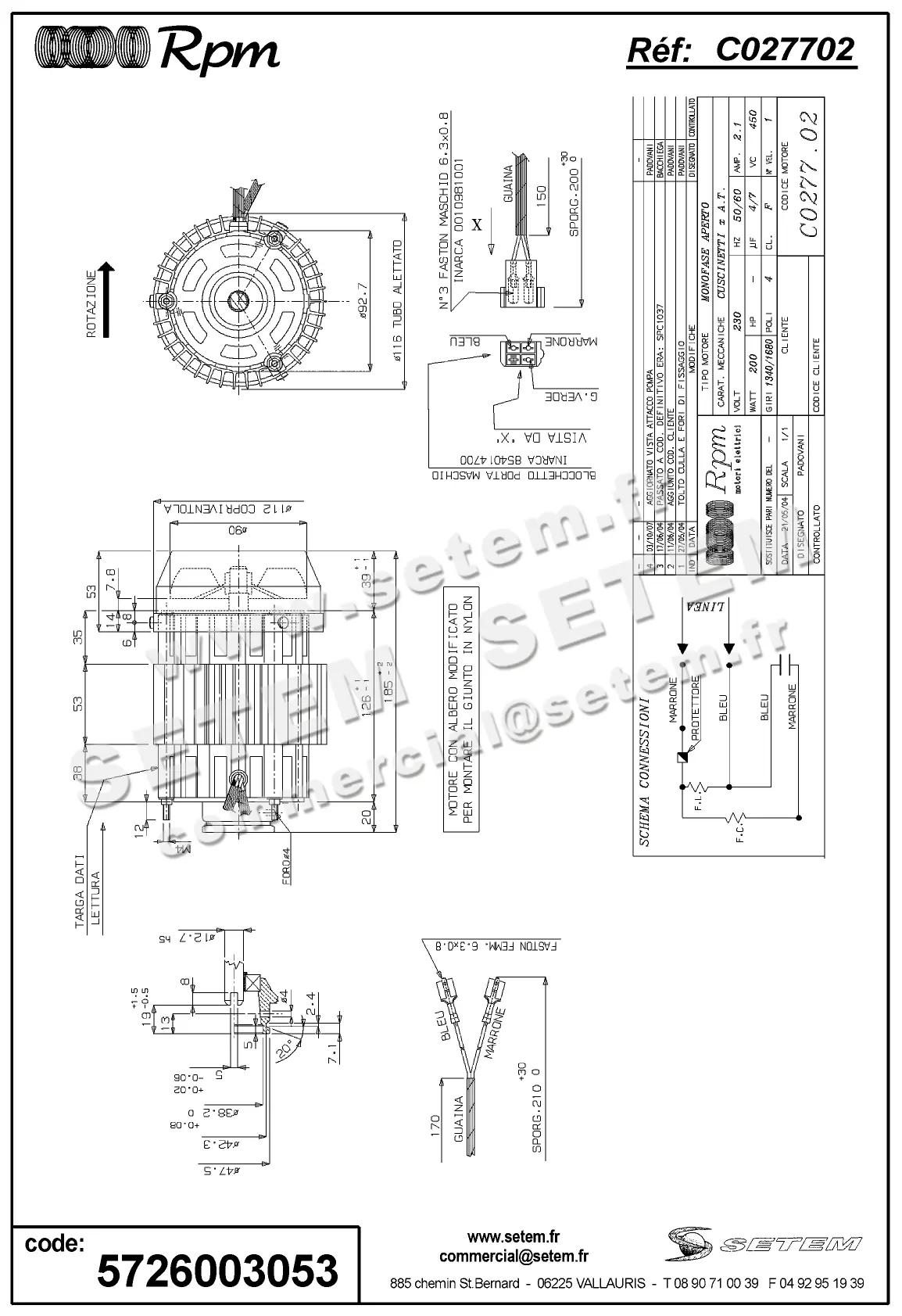 5726003053-MOTEUR RPM C027702