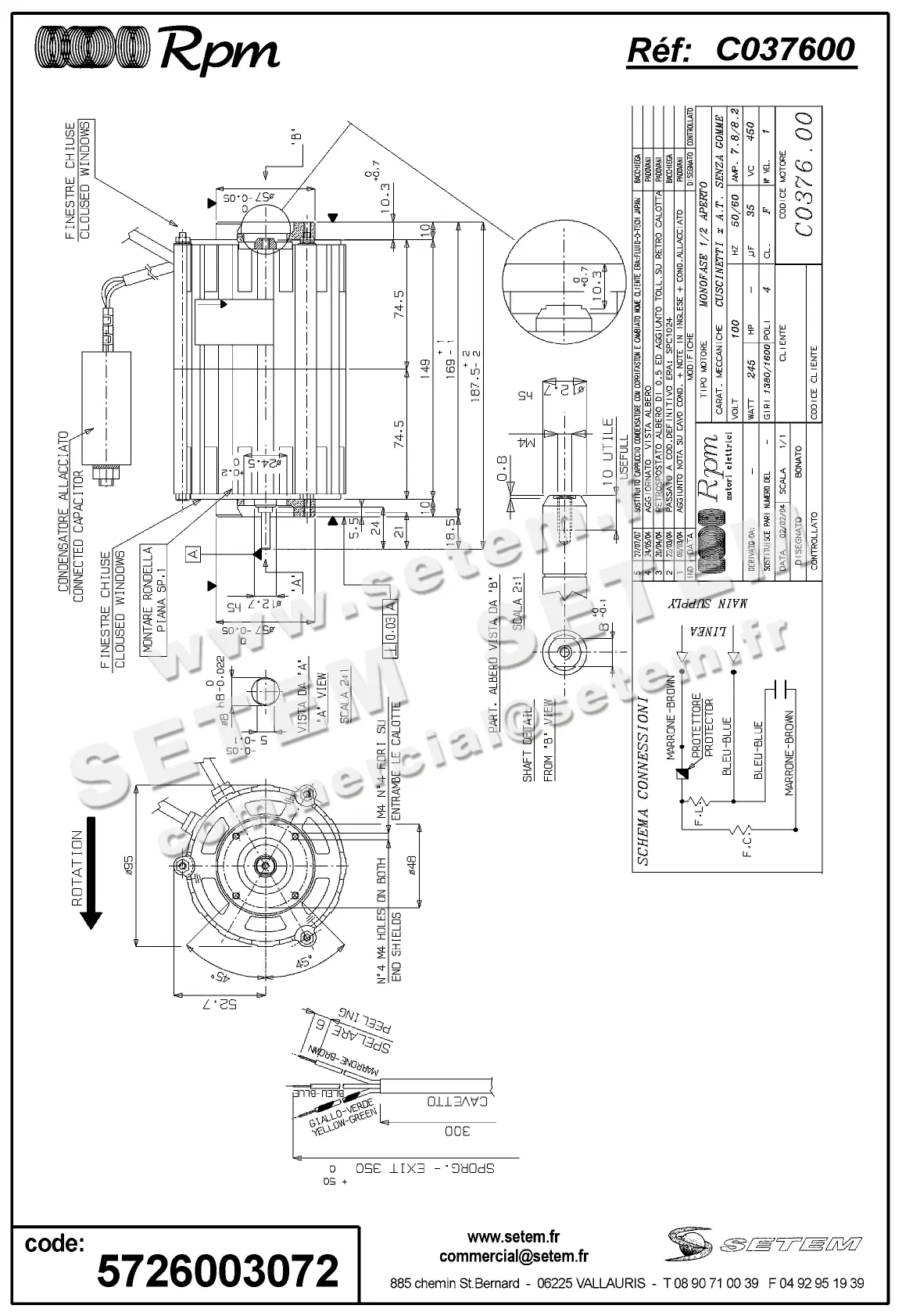 5726003072-MOTEUR RPM C037600