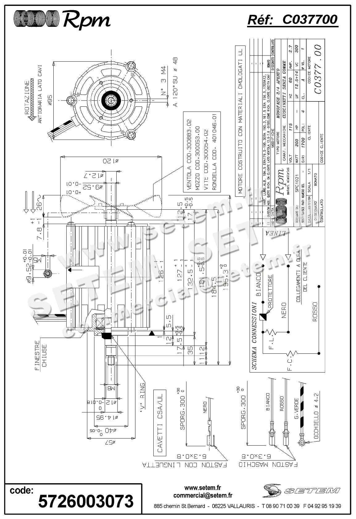 5726003073-MOTEUR RPM C037700