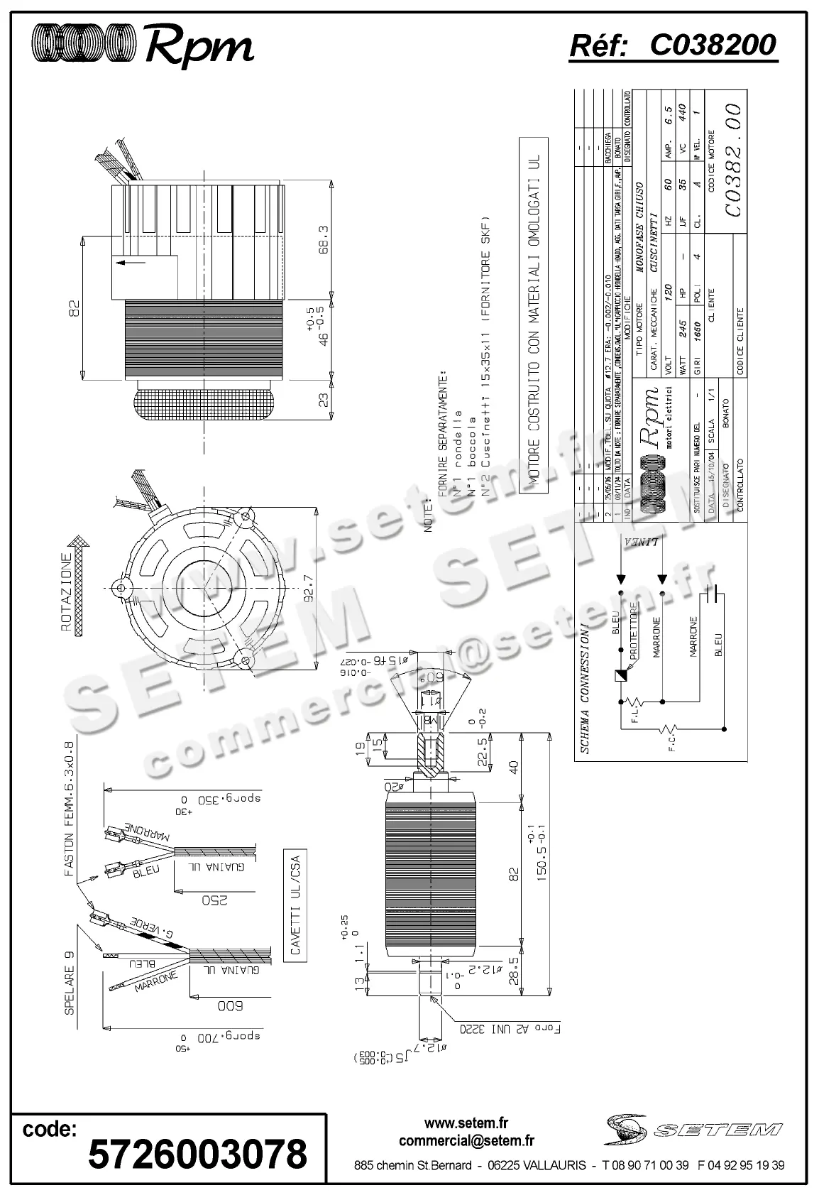 5726003078-MOTEUR RPM C038200