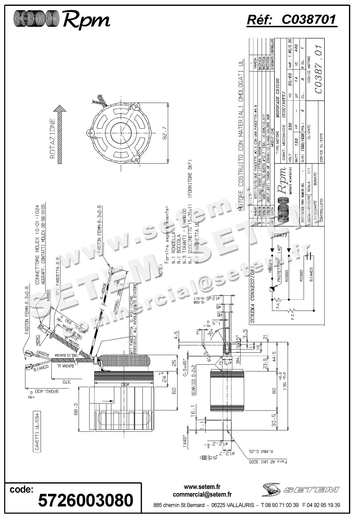 5726003080-MOTEUR RPM C038701