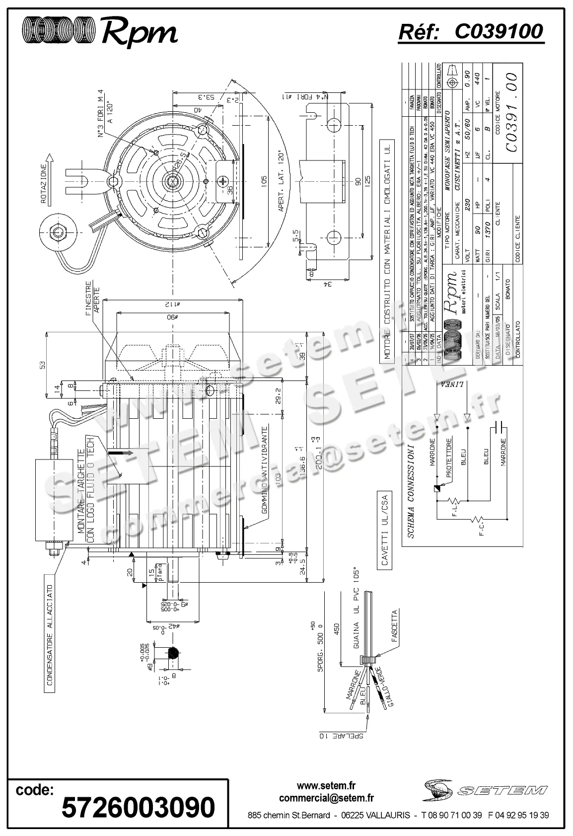 5726003090-MOTEUR RPM C039100