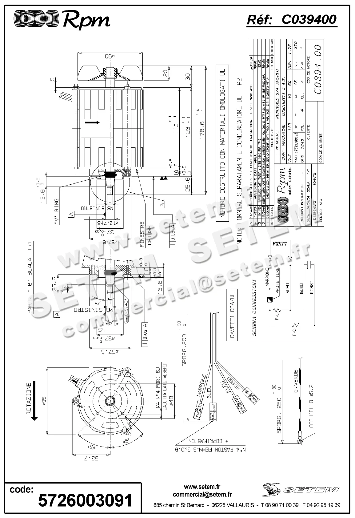 5726003091-MOTEUR RPM C039400