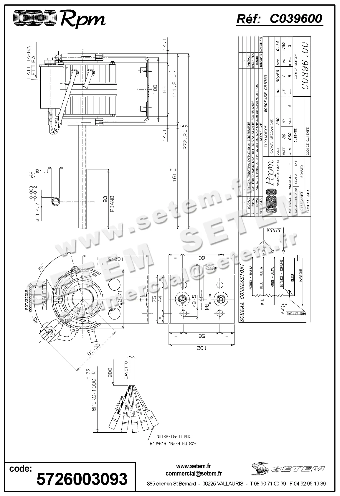 5726003093-MOTEUR RPM C039600