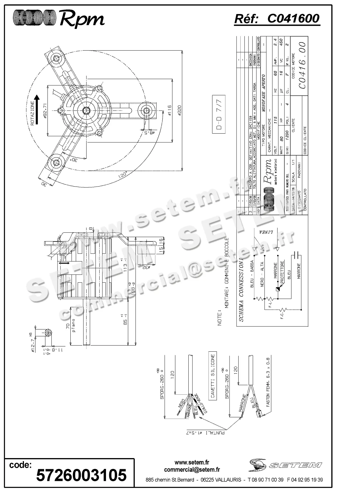 5726003105-MOTEUR RPM C041600