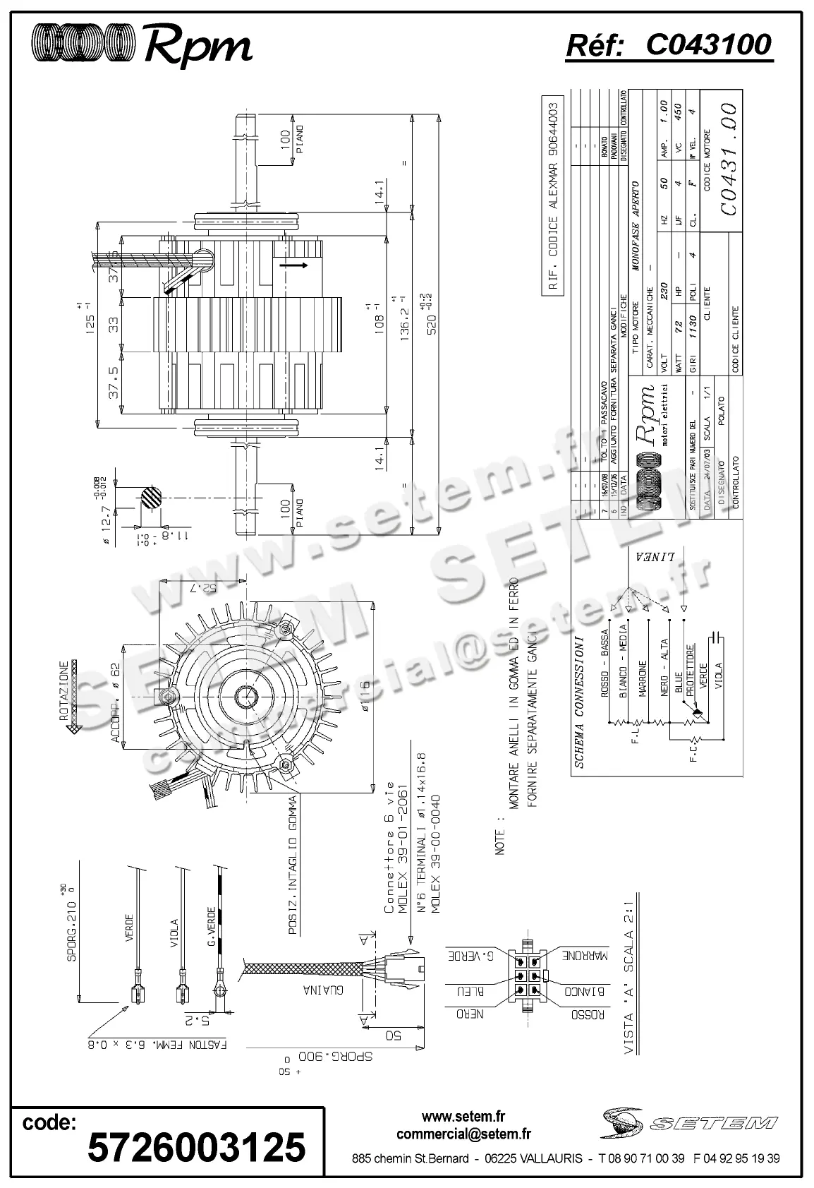 5726003125-MOTEUR RPM C043100