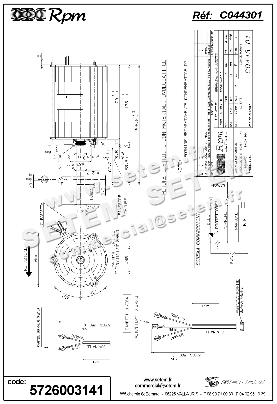 5726003141-MOTEUR RPM C044301