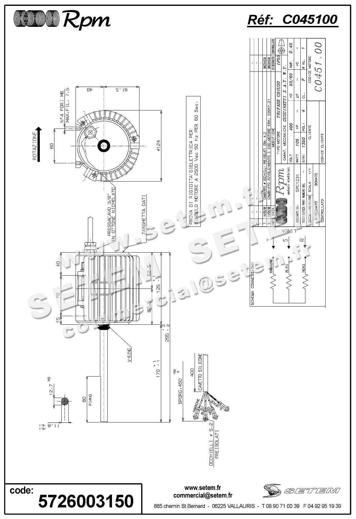 5726003150-MOTEUR RPM C045100