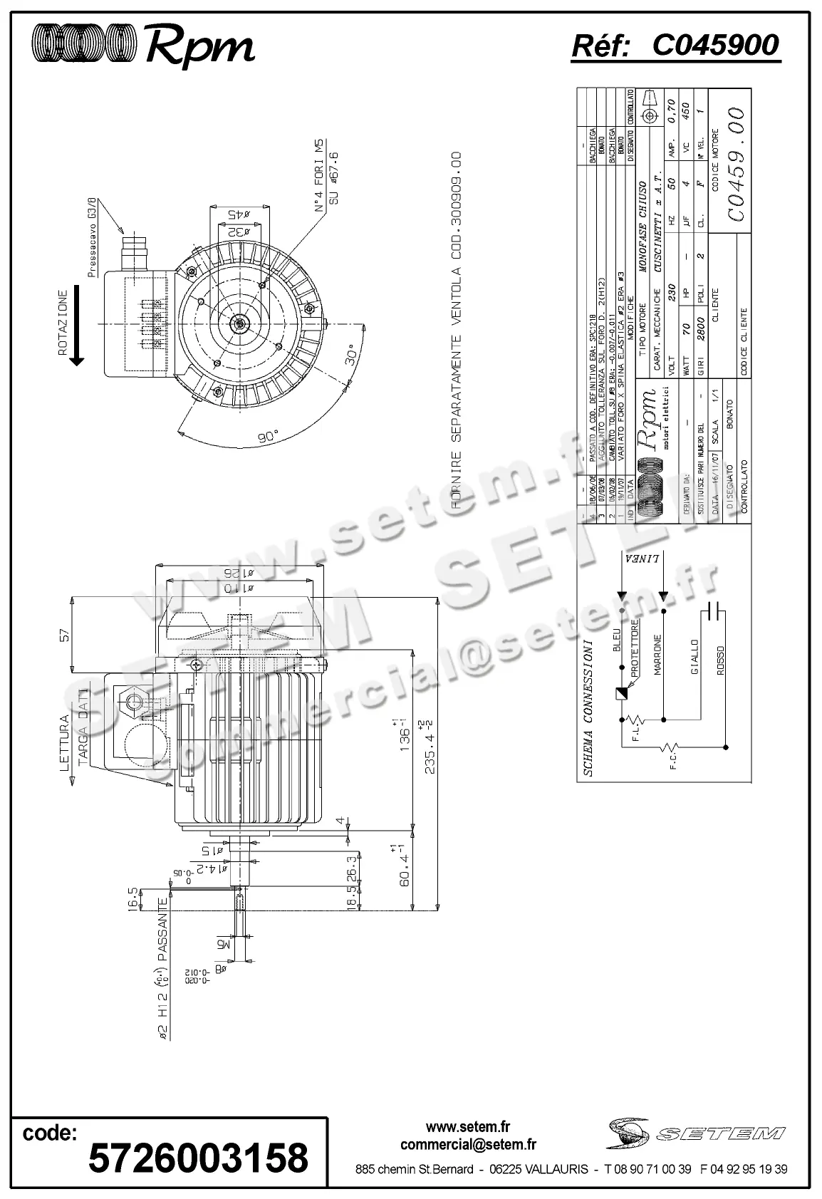 5726003158-MOTEUR RPM C045900