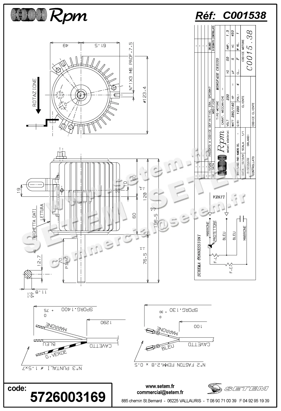 5726003169-MOTEUR RPM C001538