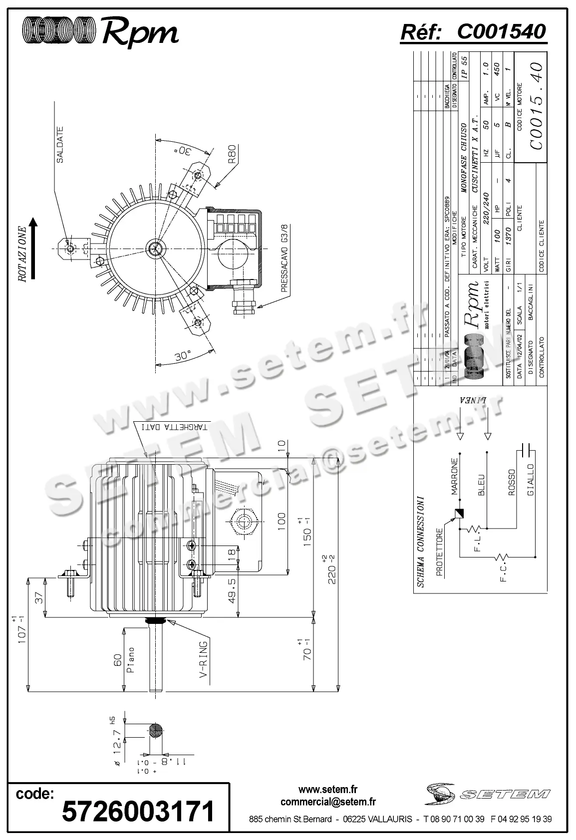 5726003171-MOTEUR RPM C001540