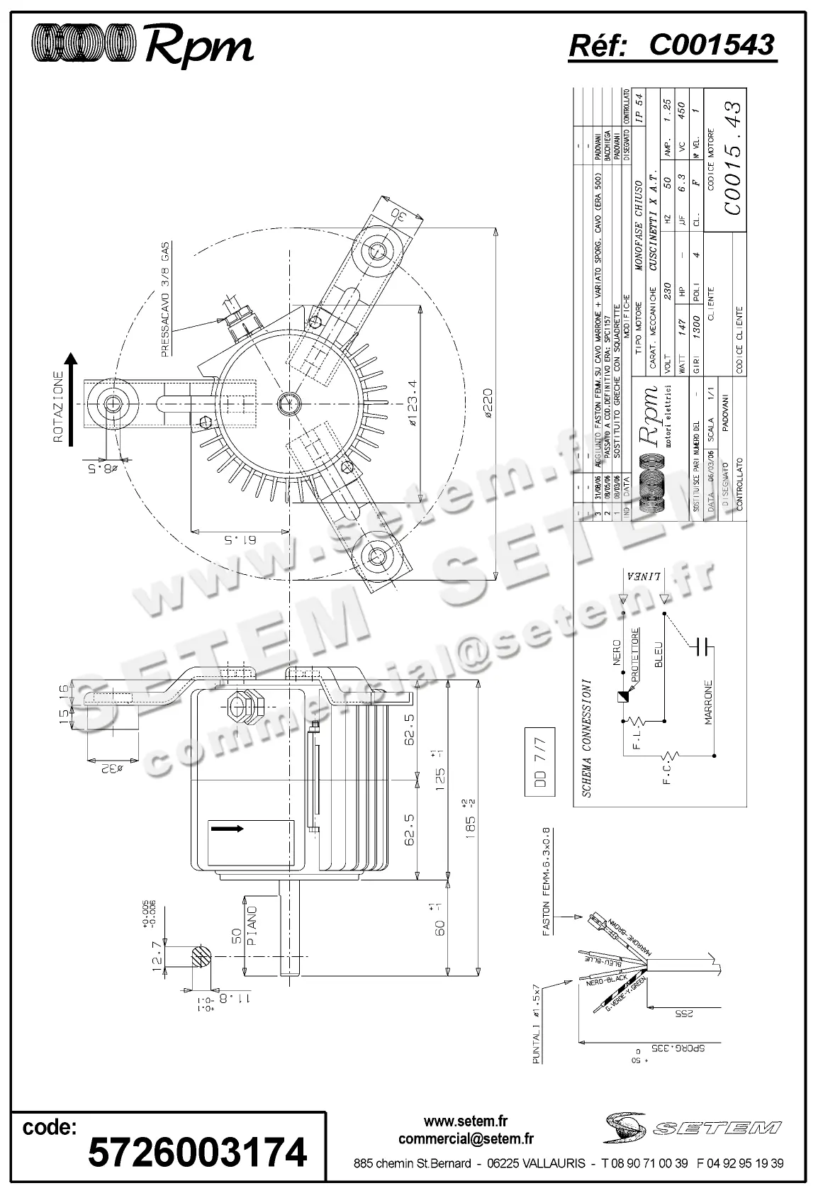 5726003174-MOTEUR RPM C001543