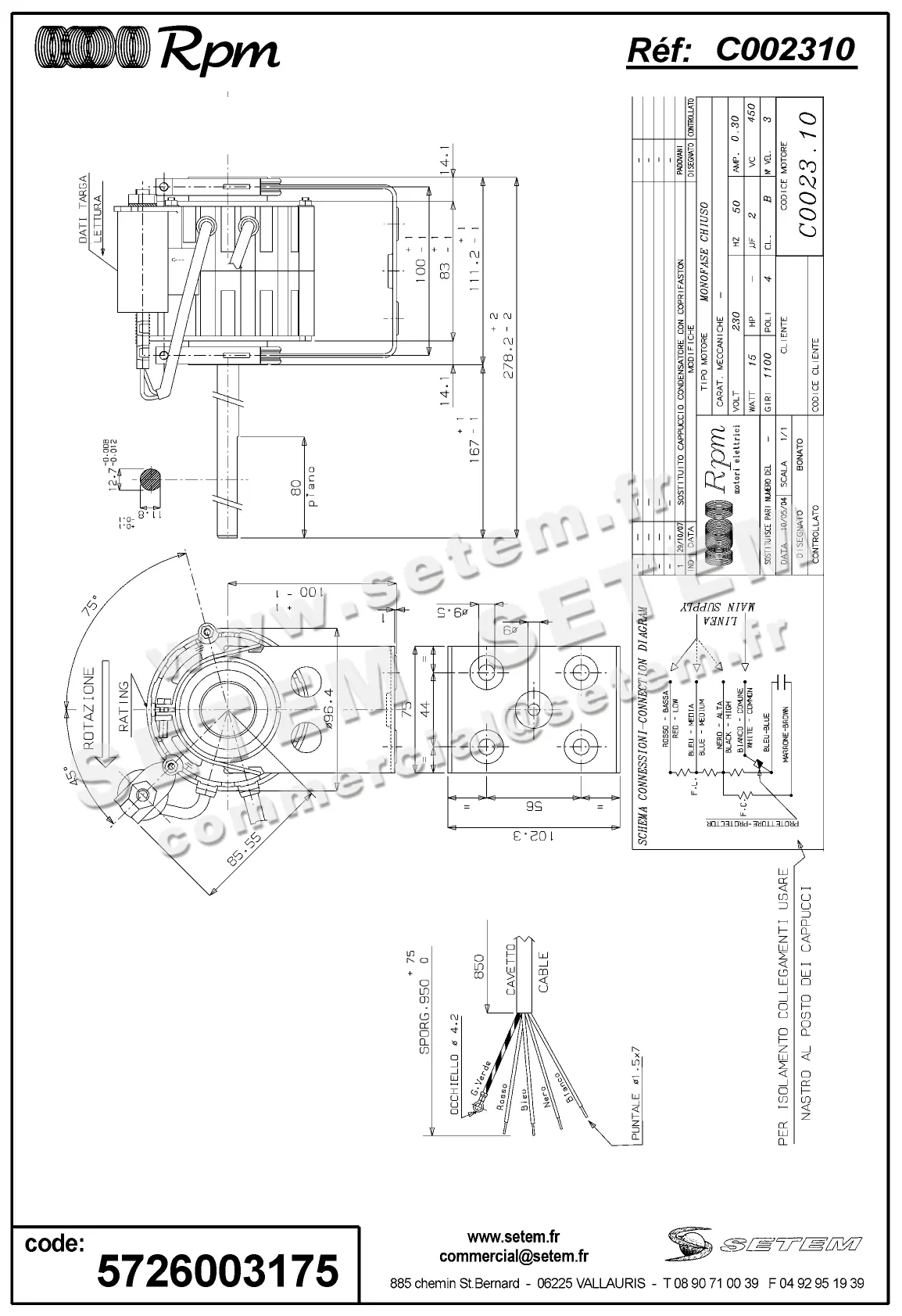 5726003175-MOTEUR RPM C002310