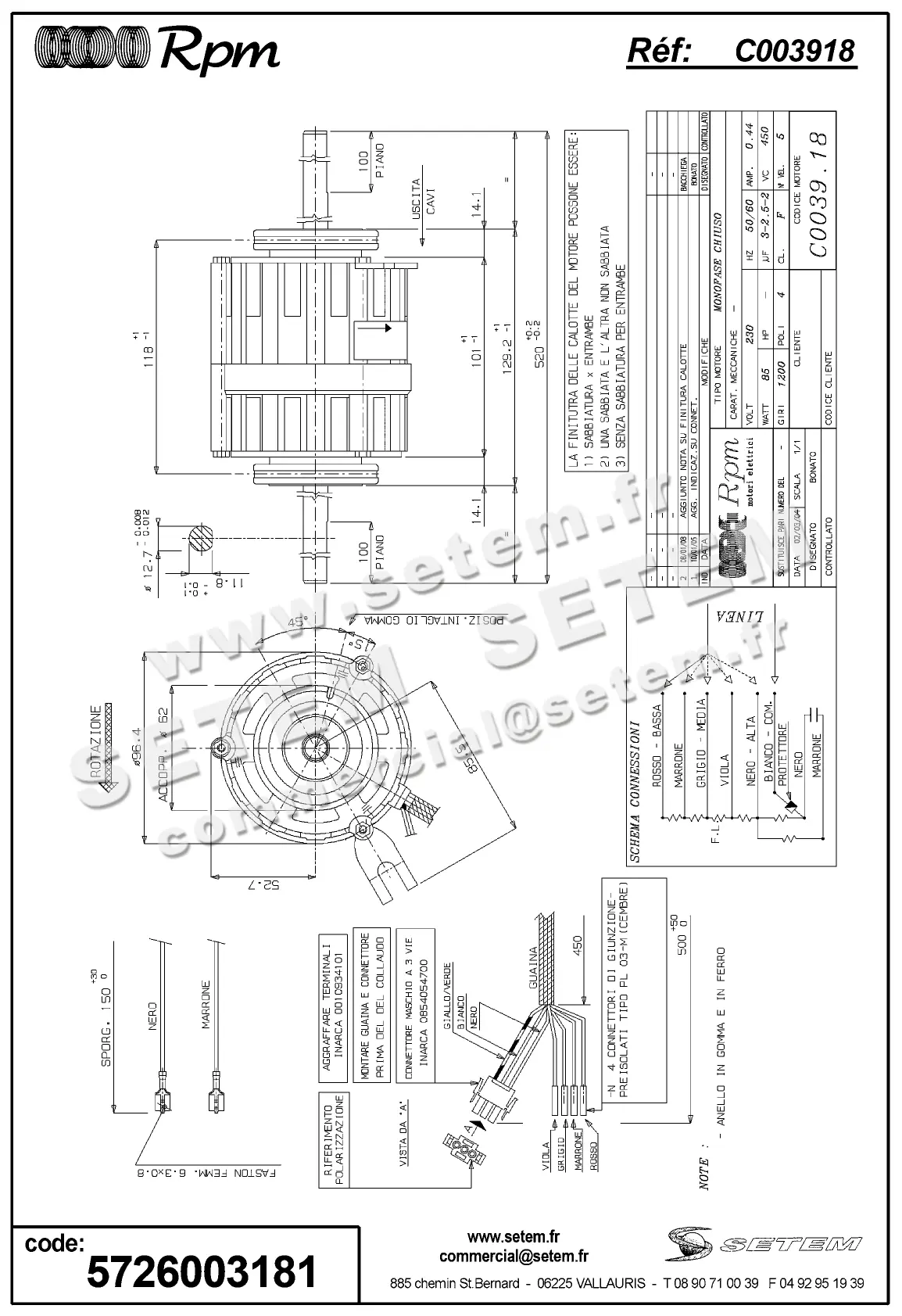 5726003181-MOTEUR RPM C003918