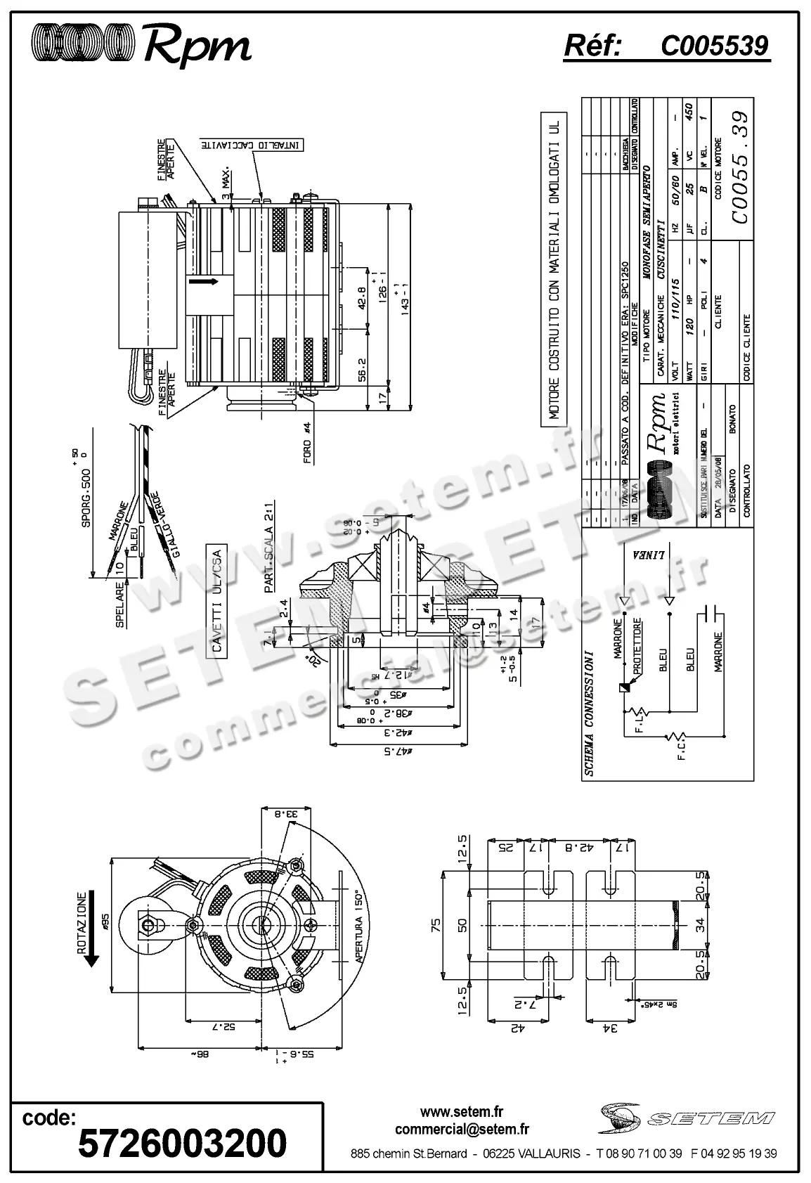 5726003200-MOTEUR RPM C005539
