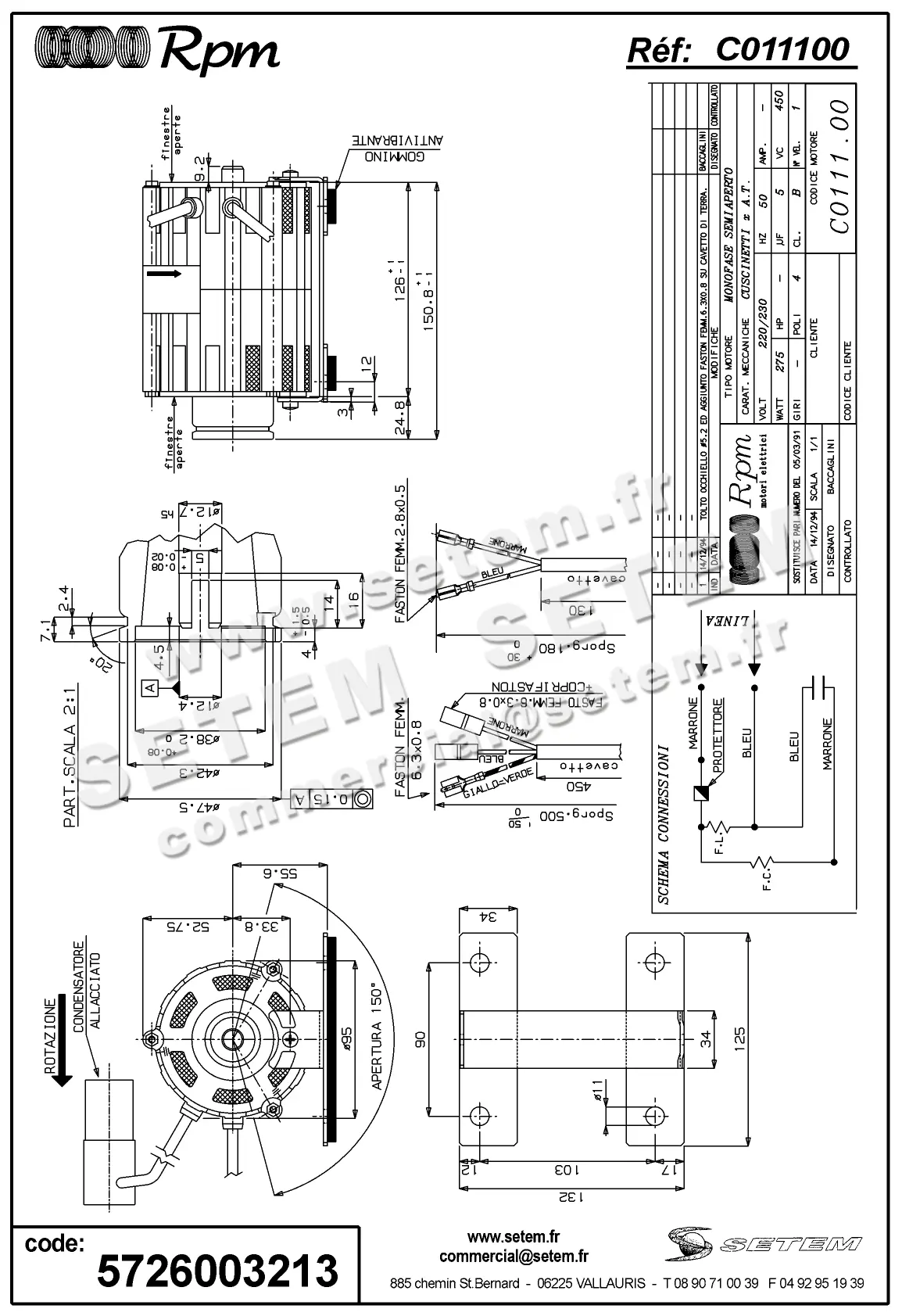 5726003213-MOTEUR RPM C011100
