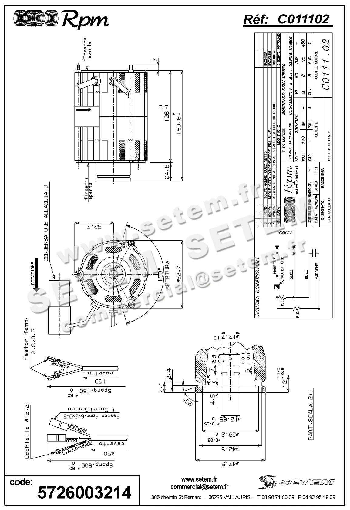 5726003214-MOTEUR RPM C011102