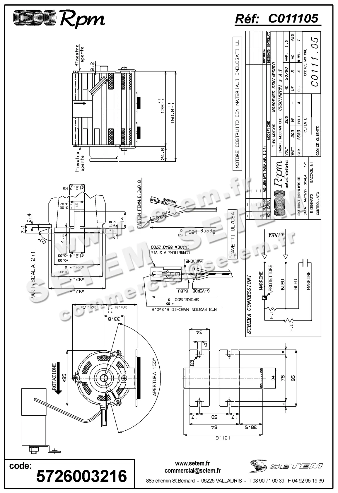 5726003216-MOTEUR RPM C011105