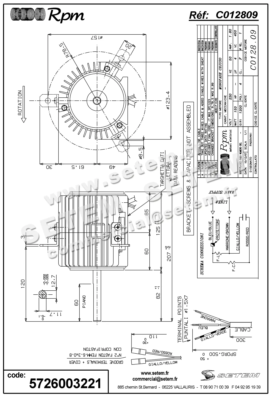 5726003221-MOTEUR RPM C012809