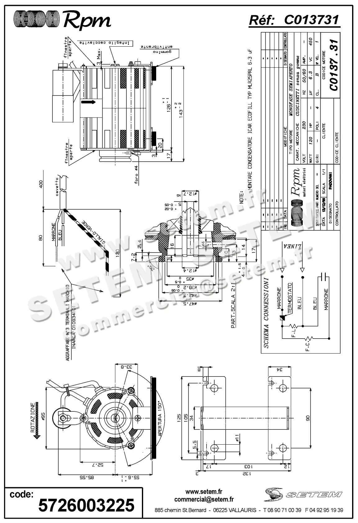 5726003225-MOTEUR RPM C013731