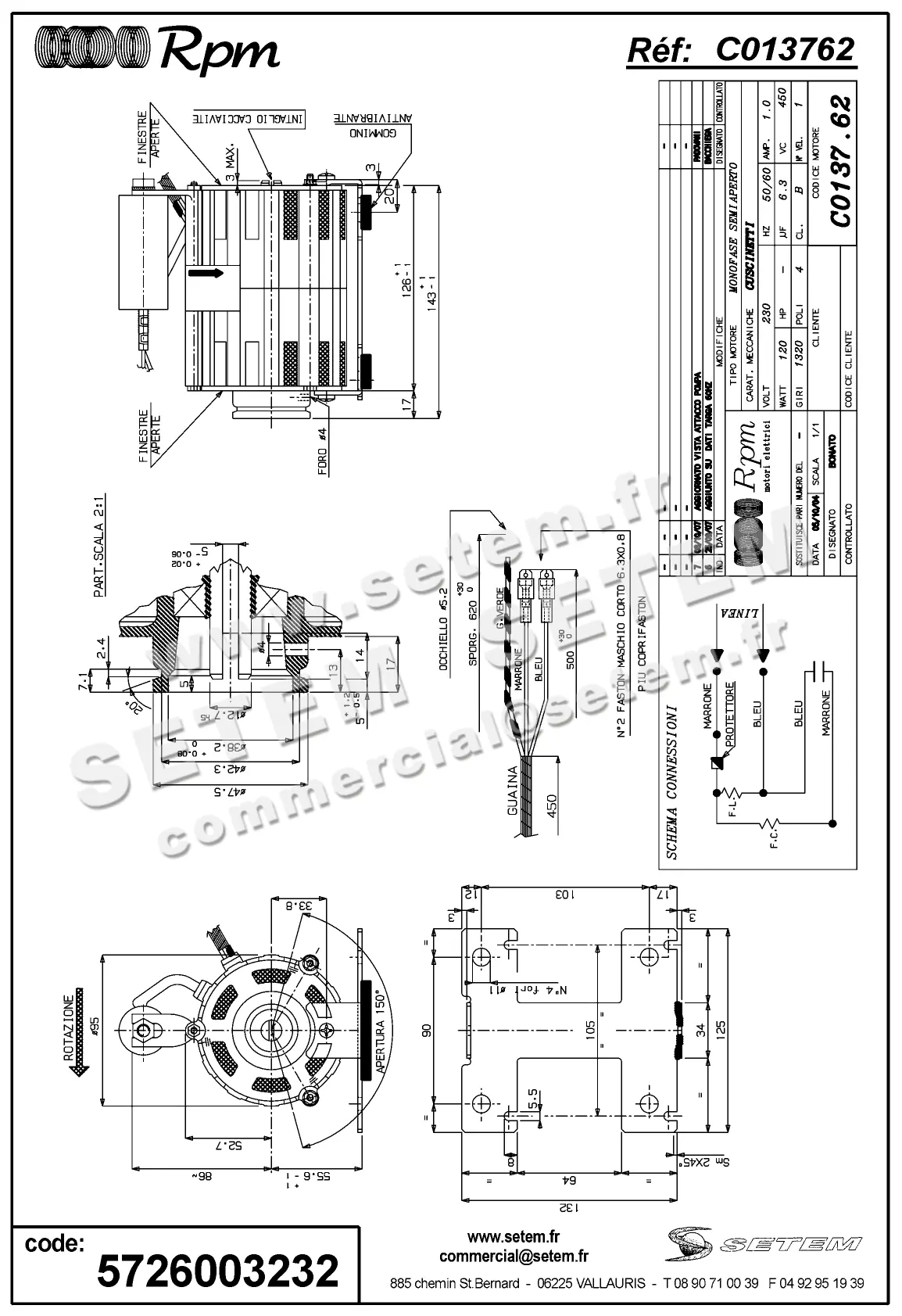 5726003232-MOTEUR RPM C013762