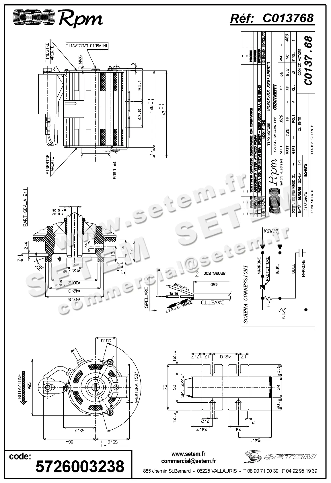 5726003238-MOTEUR RPM C013768