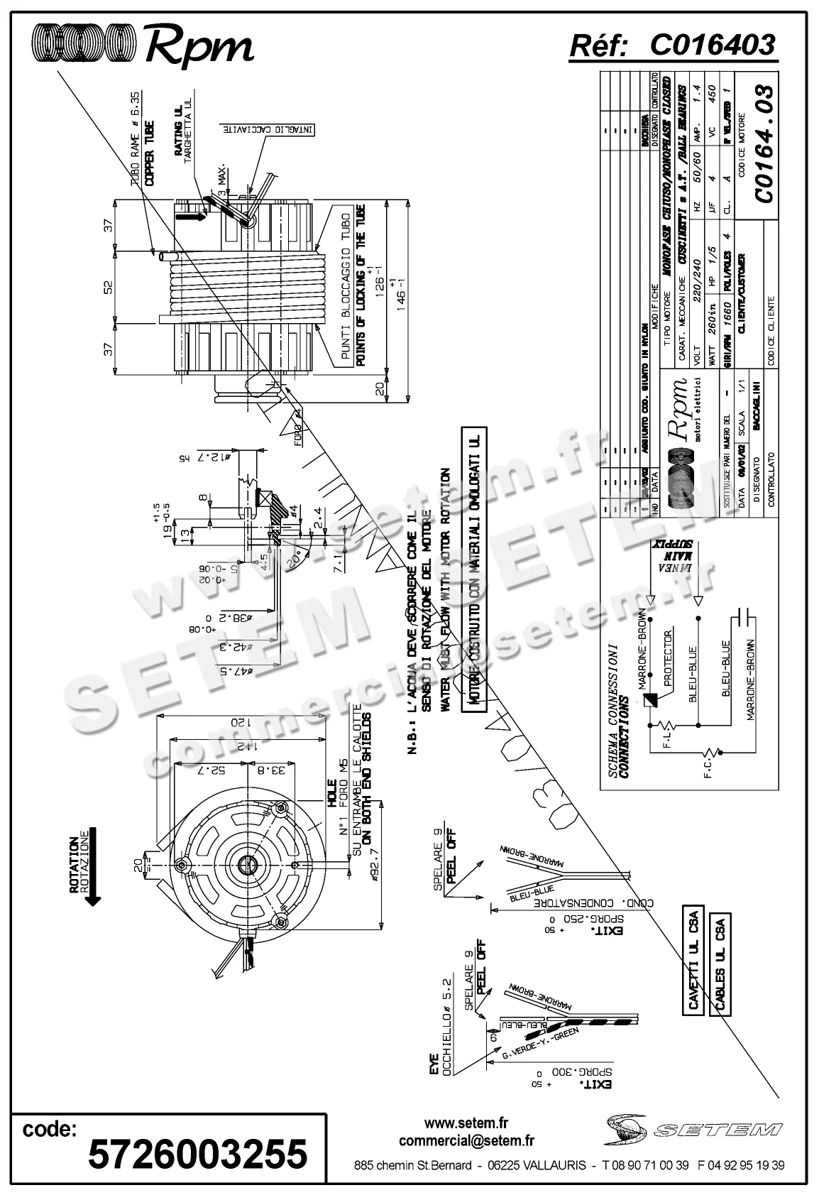 5726003255-MOTEUR RPM C016403