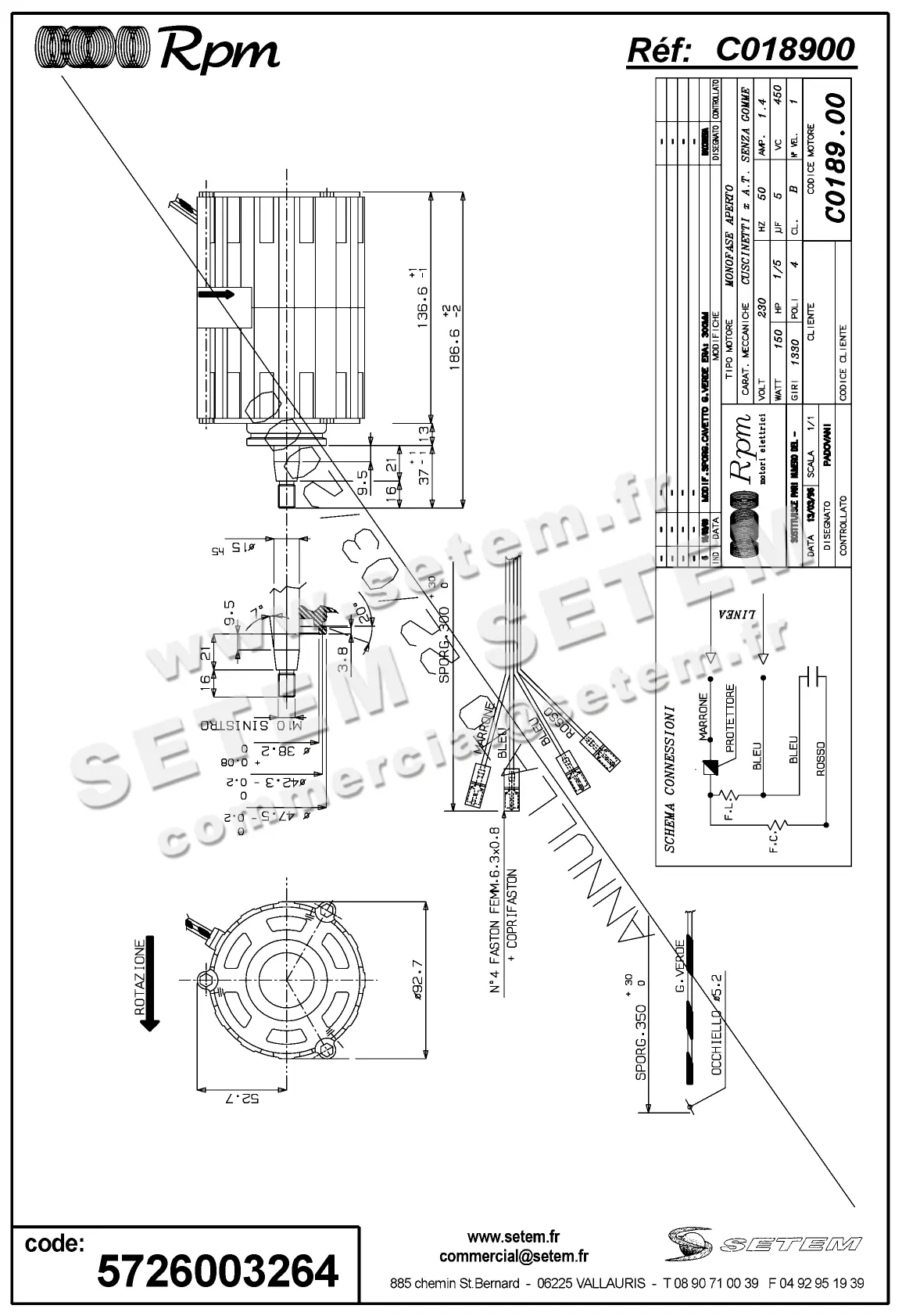 5726003264-MOTEUR RPM C018900