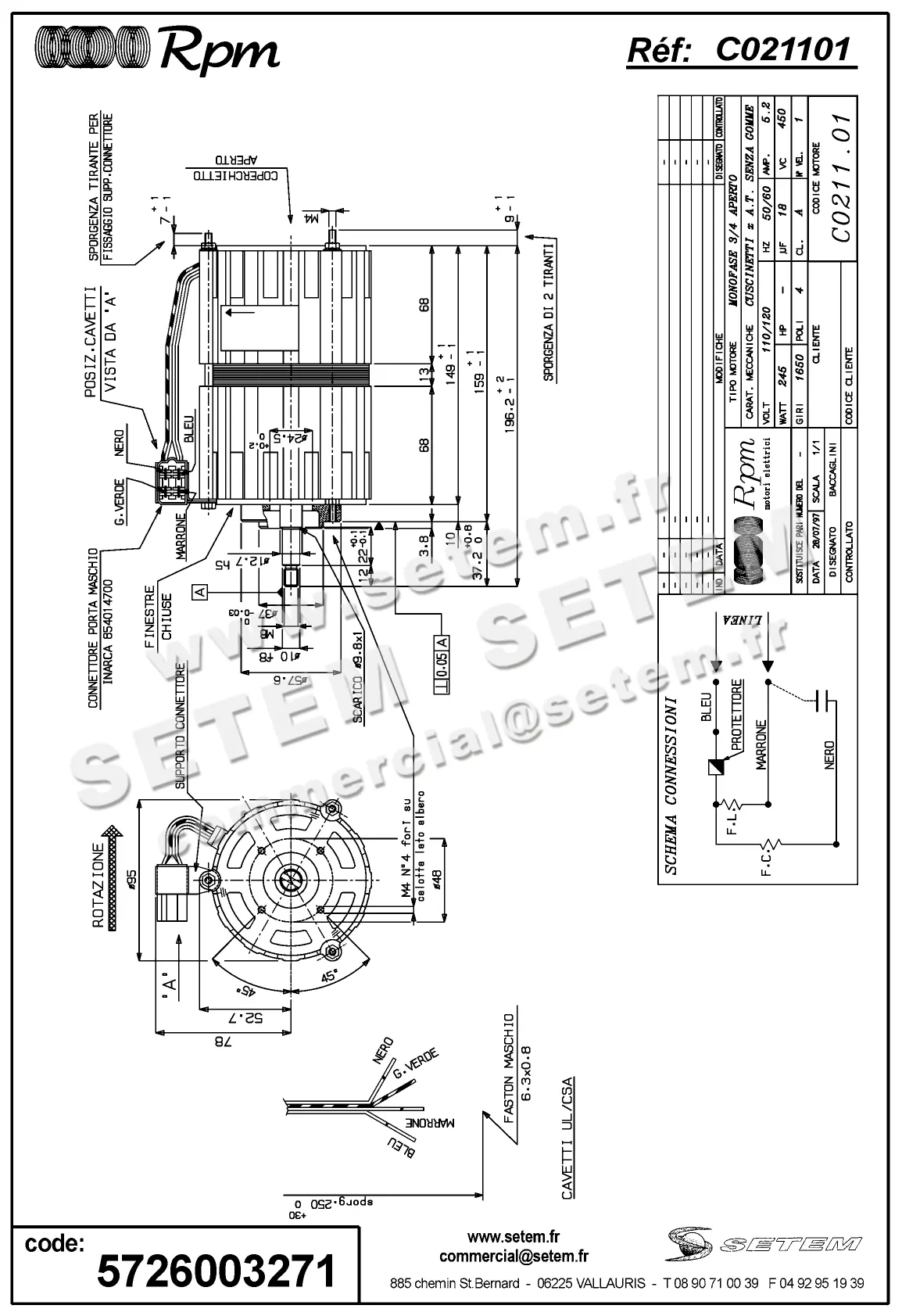 5726003271-MOTEUR RPM C021101