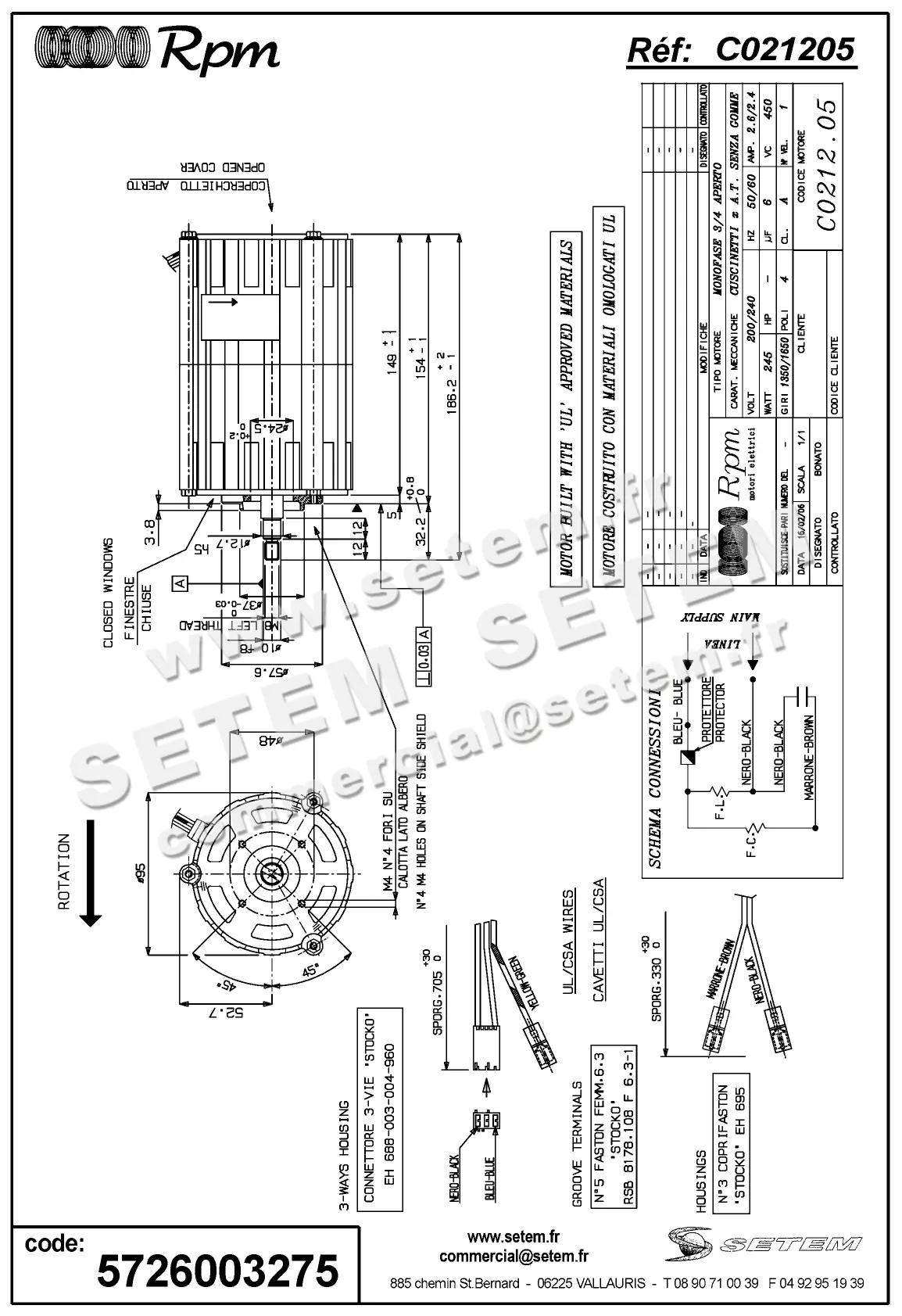 5726003275-MOTEUR RPM C021205