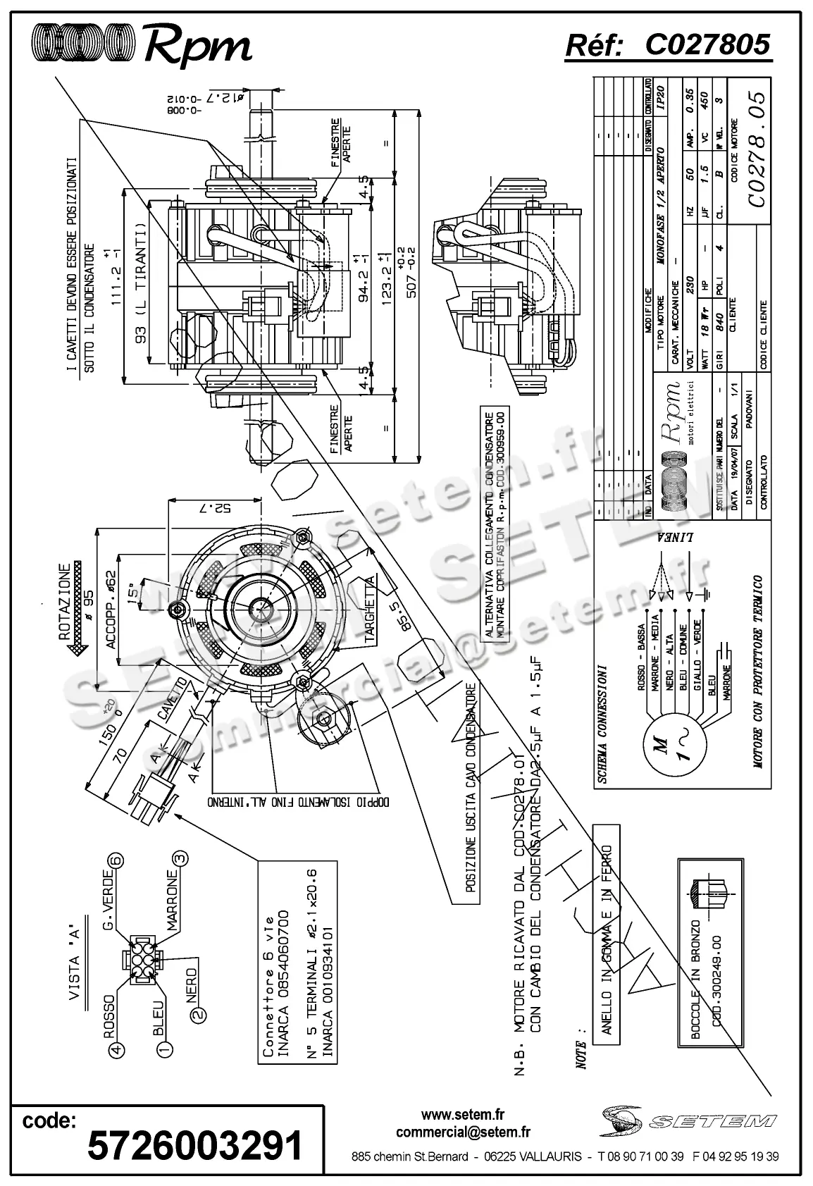 5726003291-MOTEUR RPM C027805