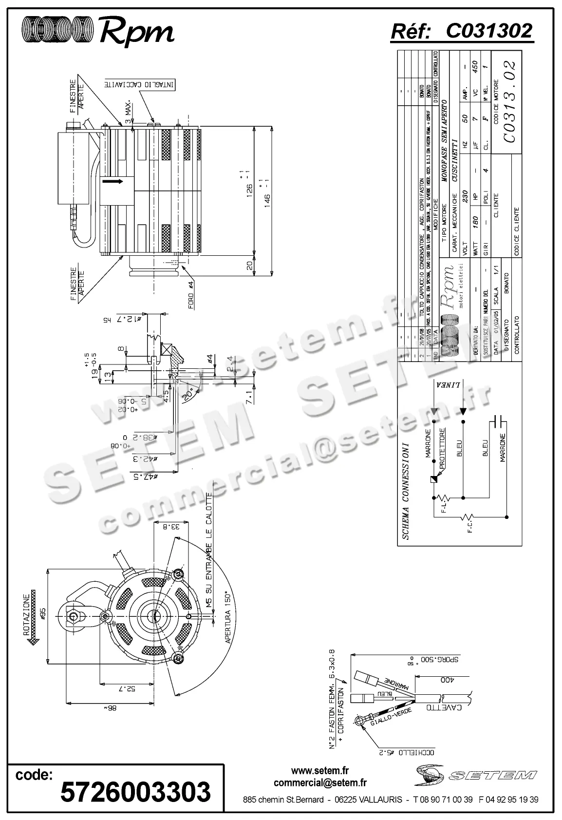 5726003303-MOTEUR RPM C031302