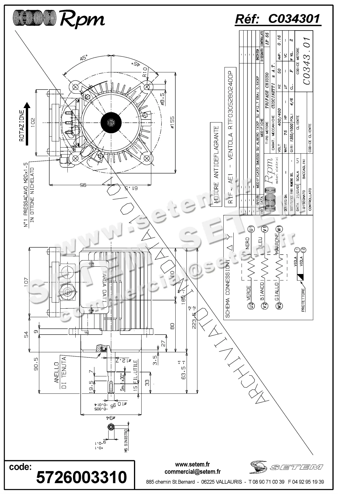 5726003310-MOTEUR RPM C034301