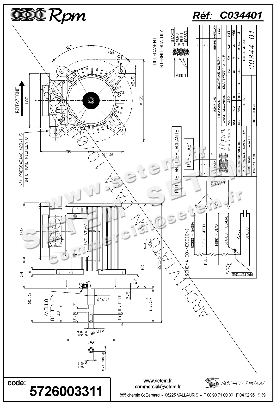 5726003311-MOTEUR RPM C034401