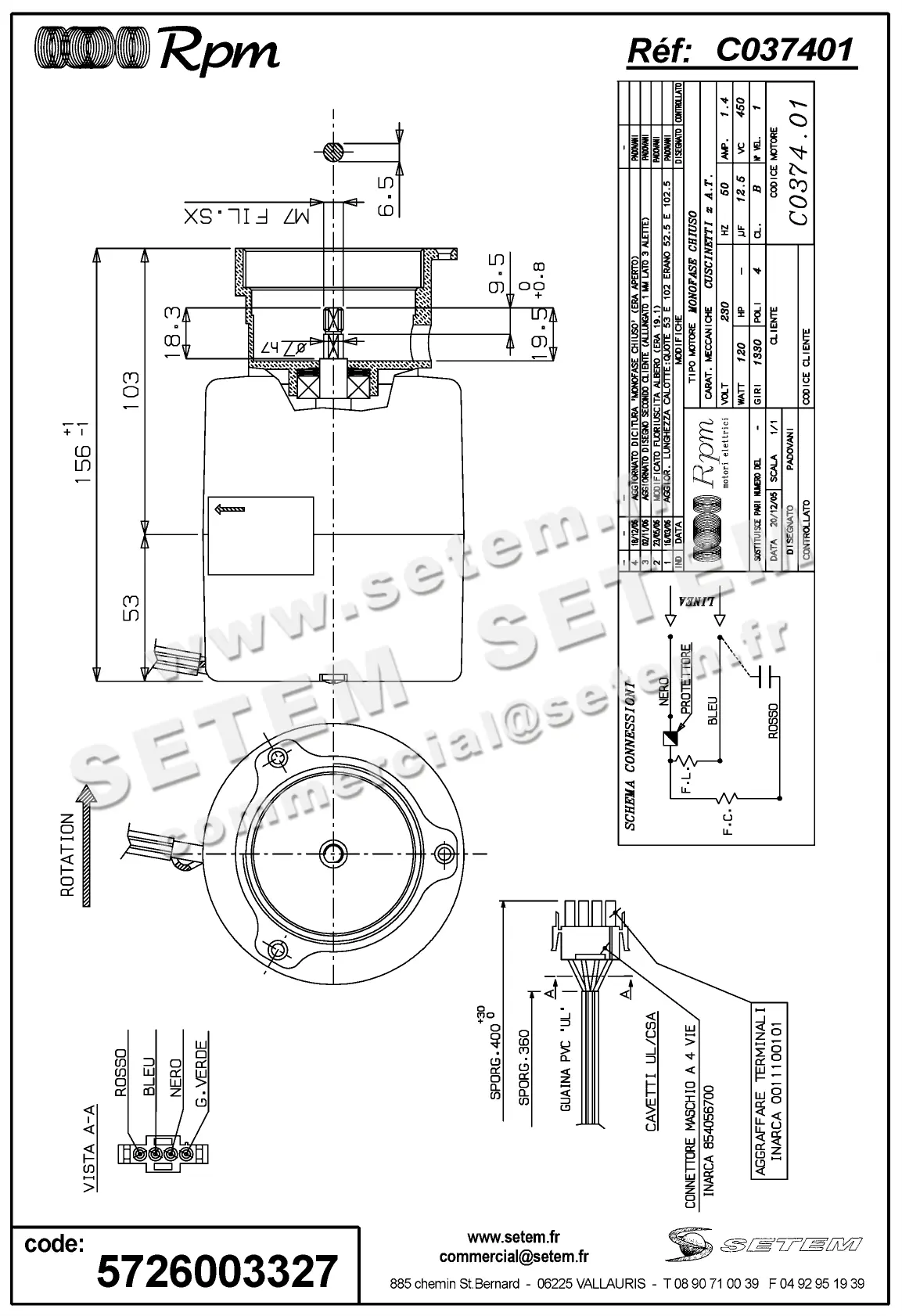 5726003327-MOTEUR RPM C037401
