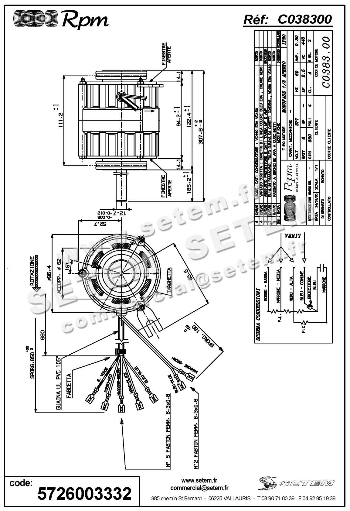 5726003332-MOTEUR RPM C038300