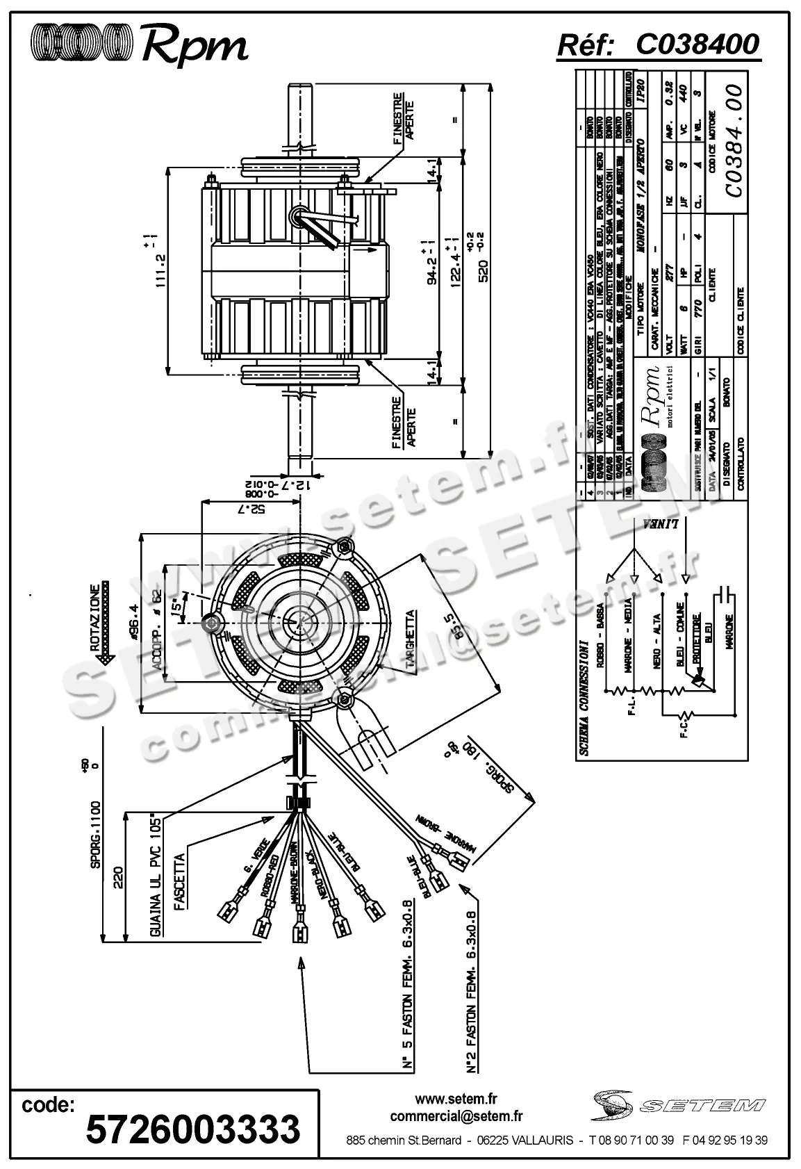 5726003333-MOTEUR RPM C038400