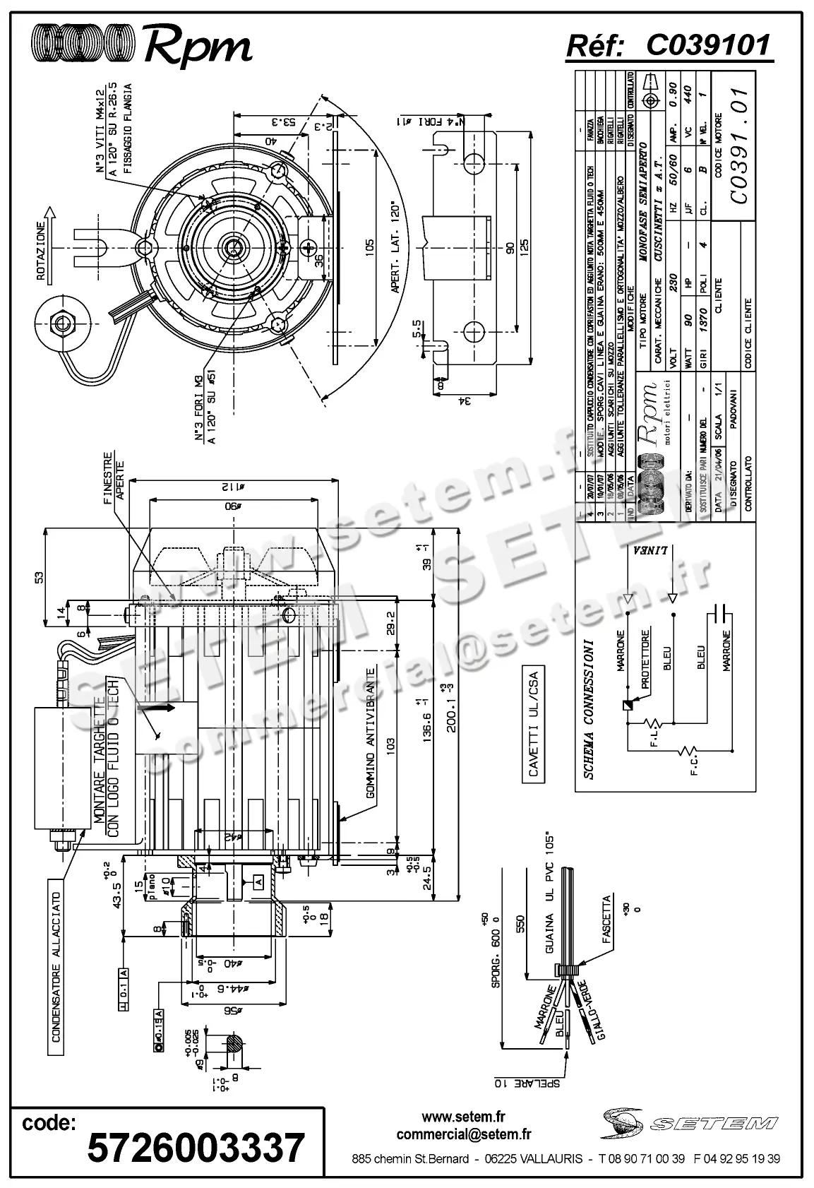 5726003337-MOTEUR RPM C039101