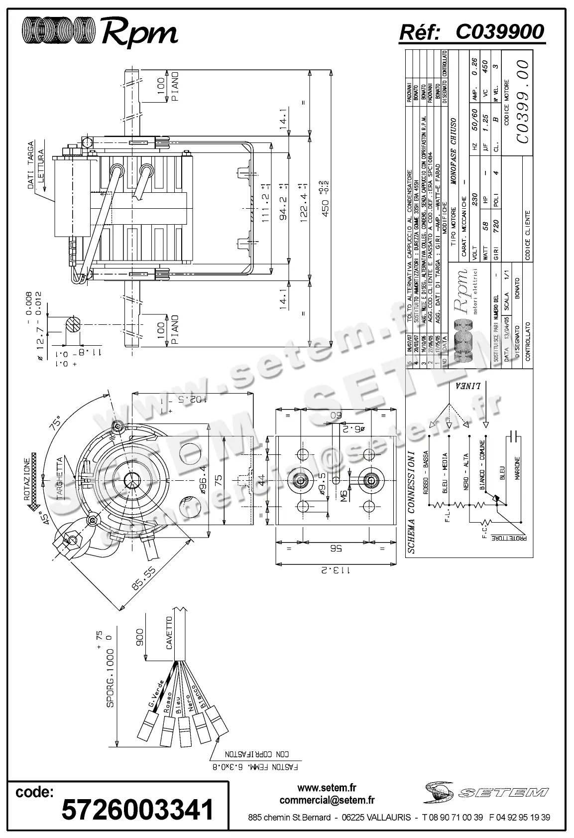 5726003341-MOTEUR RPM C039900