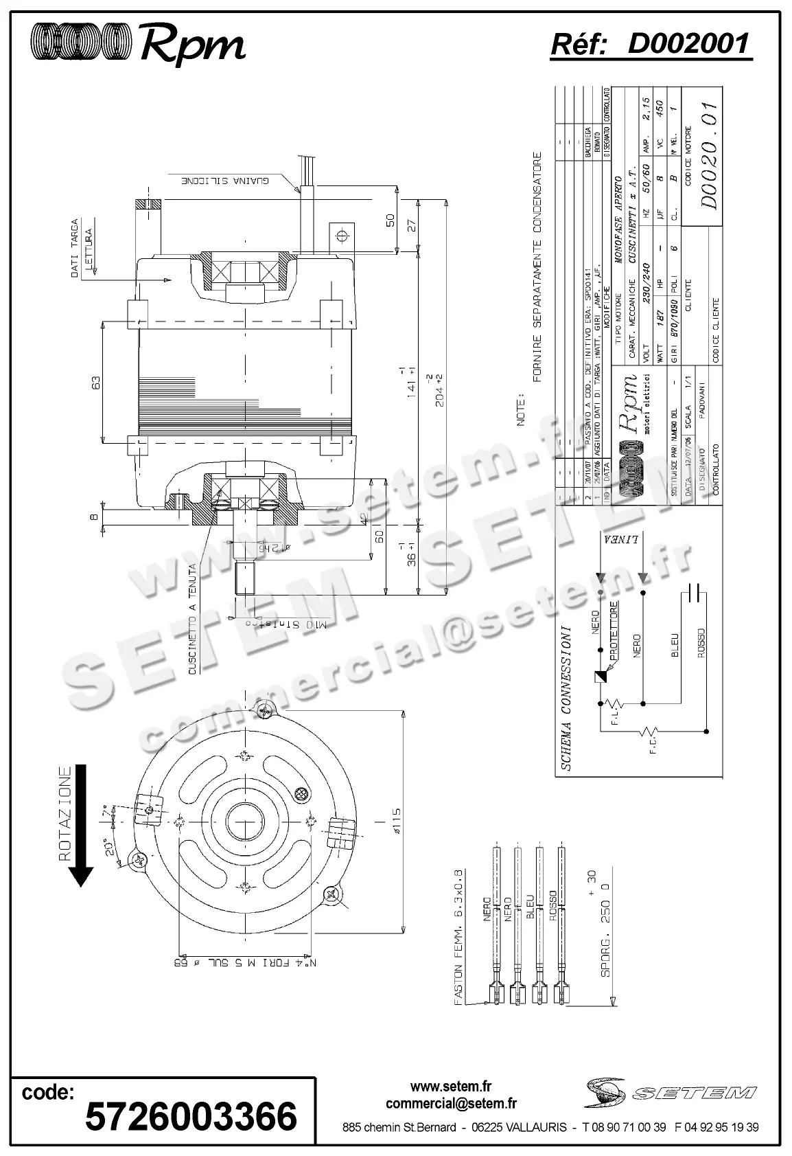 5726003366-MOTEUR RPM D002001