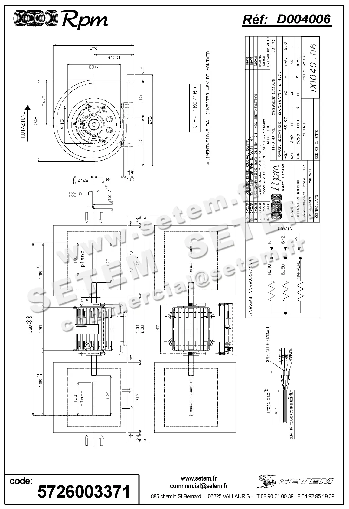 5726003371-MOTEUR RPM D004006