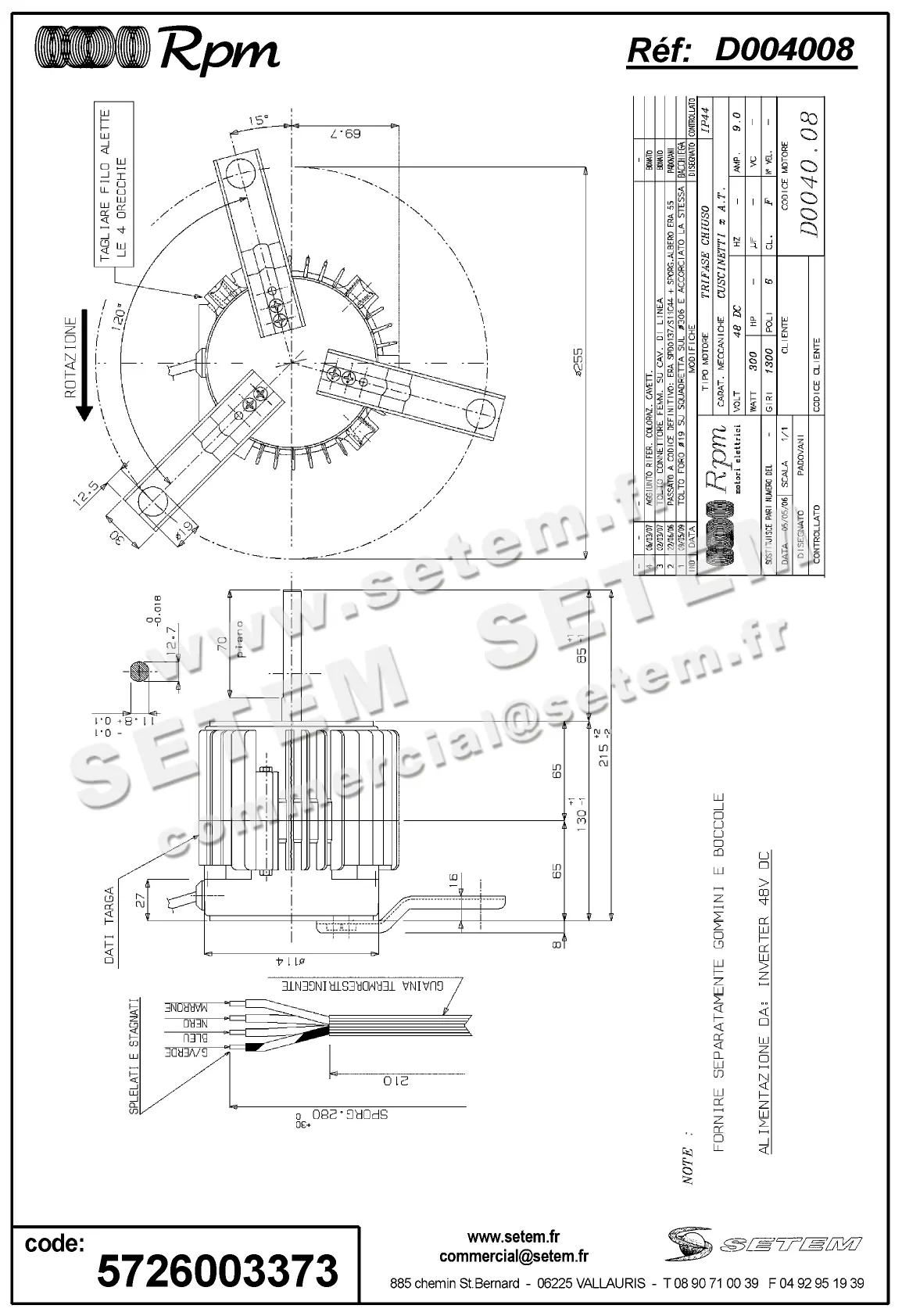 5726003373-MOTEUR RPM D004008