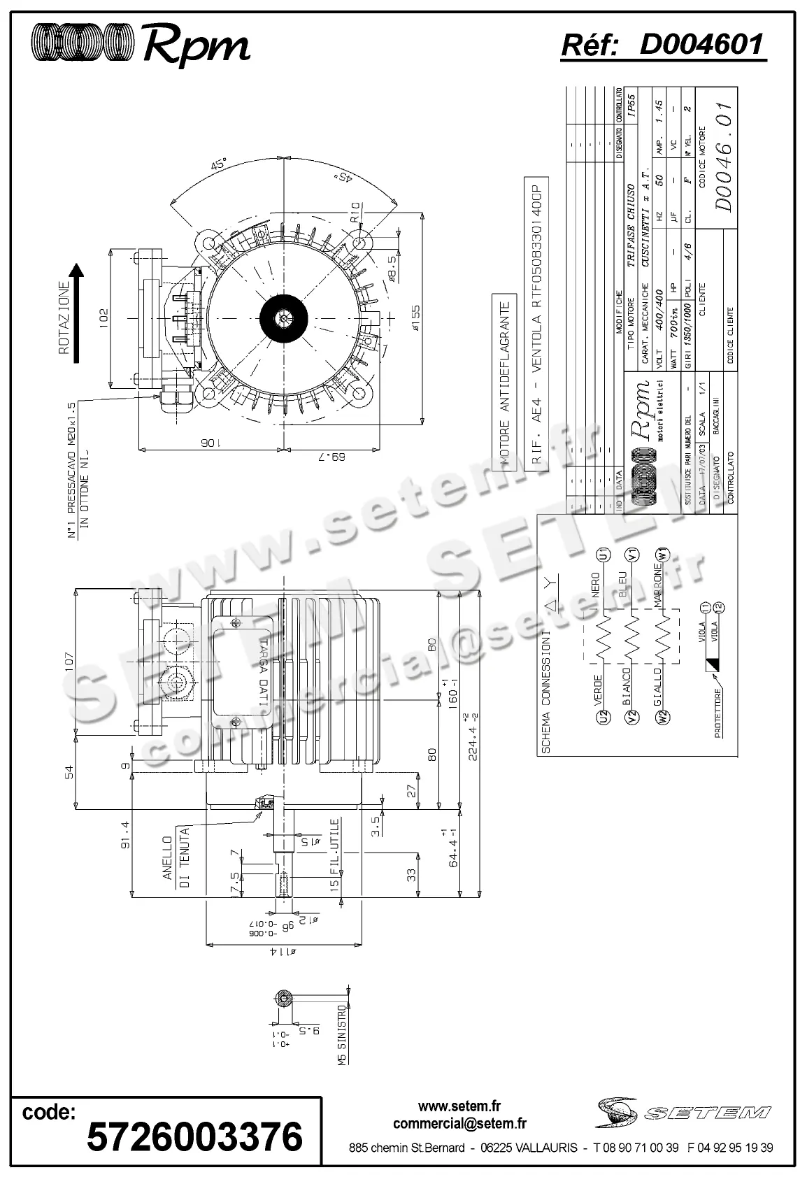 5726003376-MOTEUR RPM D004601