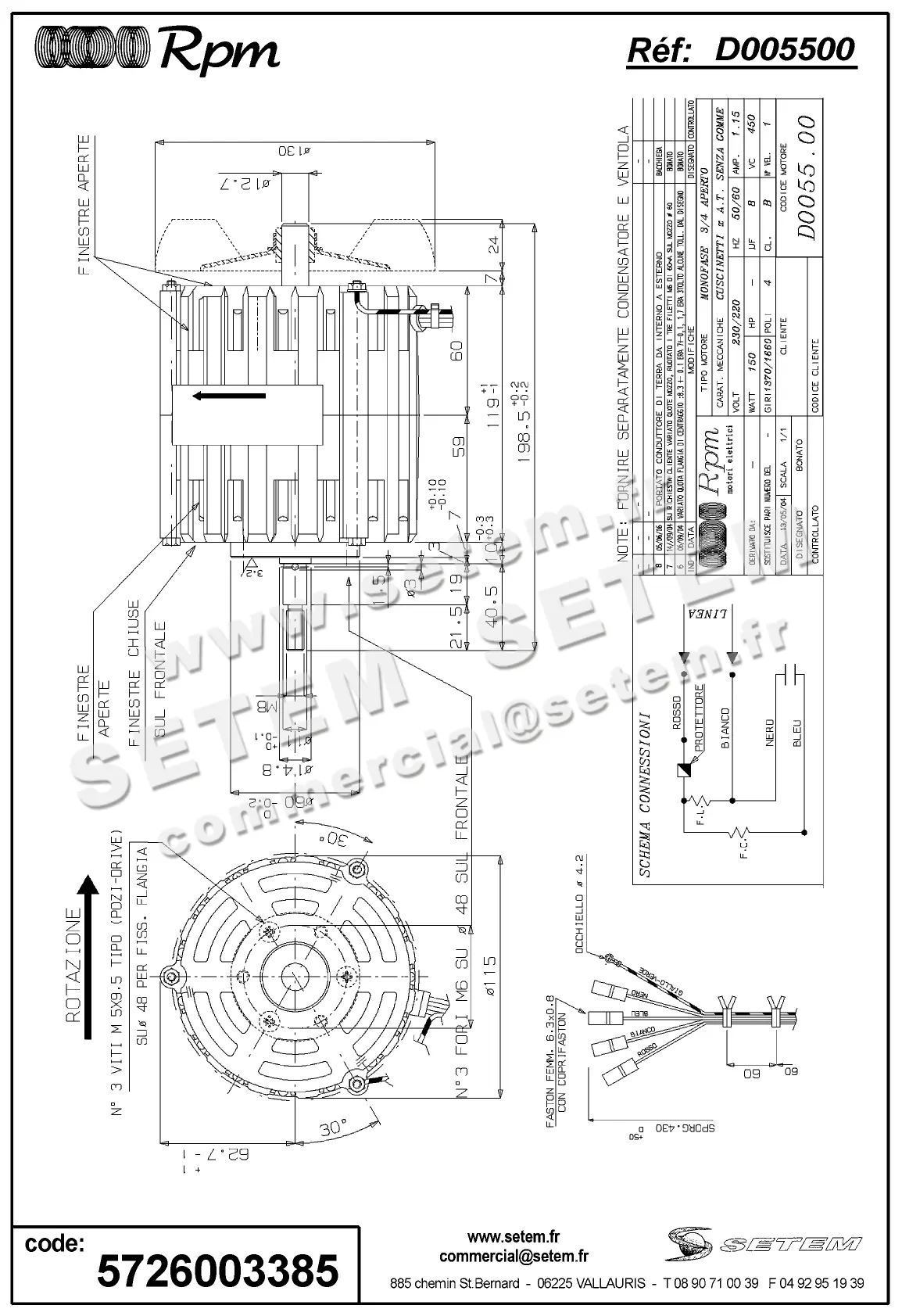 5726003385-MOTEUR RPM D005500