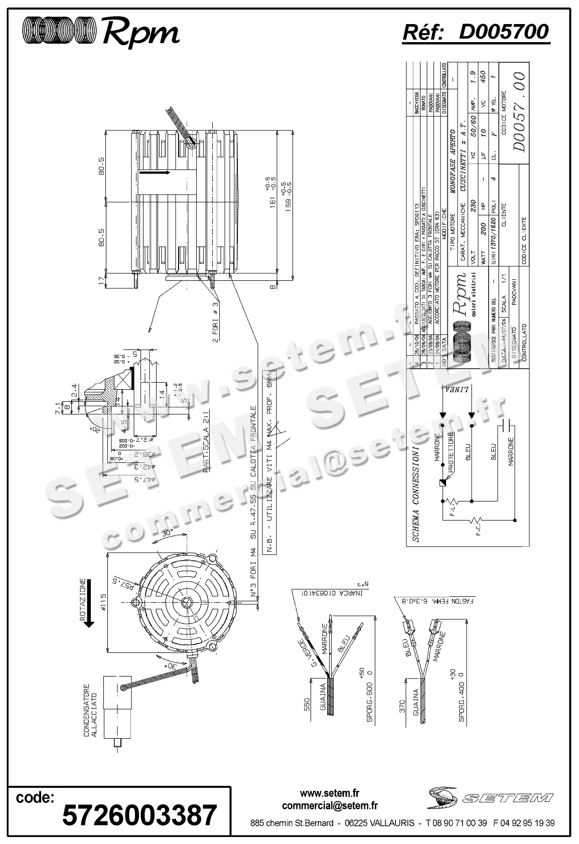 5726003387-MOTEUR RPM D005700