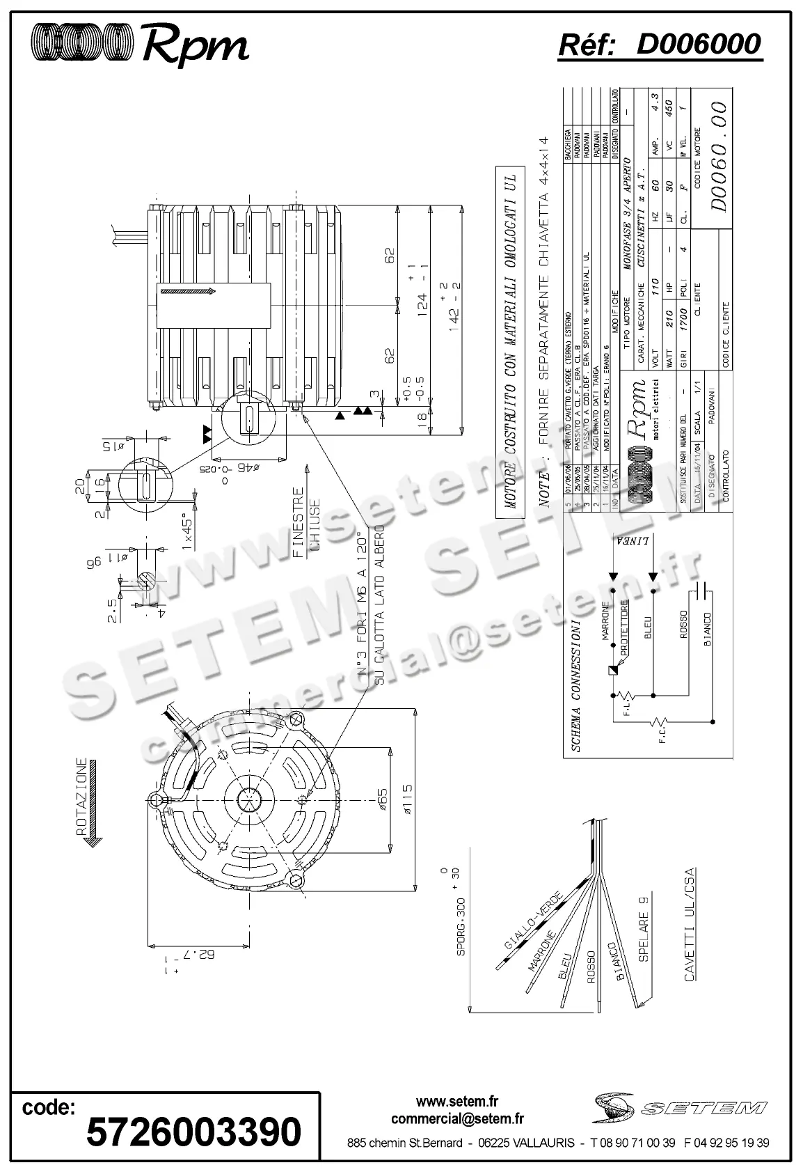 5726003390-MOTEUR RPM D006000