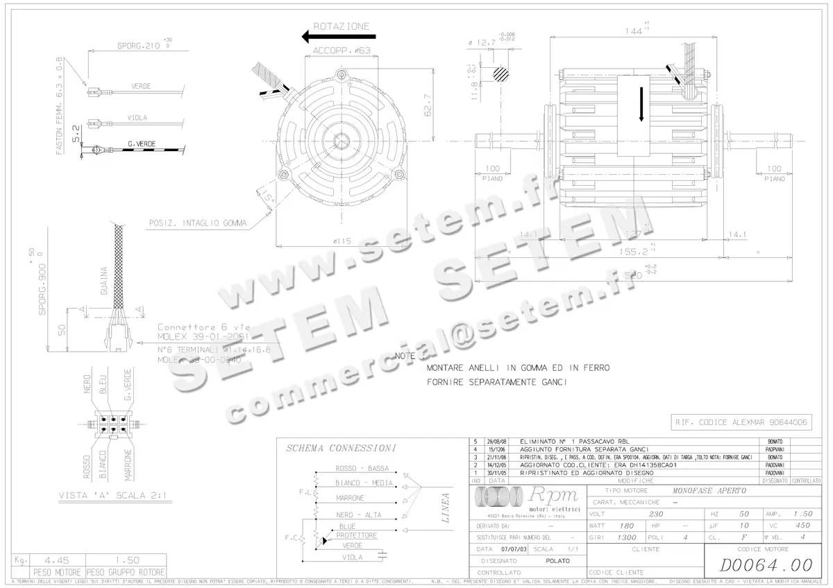 5726003394-MOTEUR RPM D006400 3