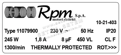 5726003407-MOTEUR RPM 11079900 5