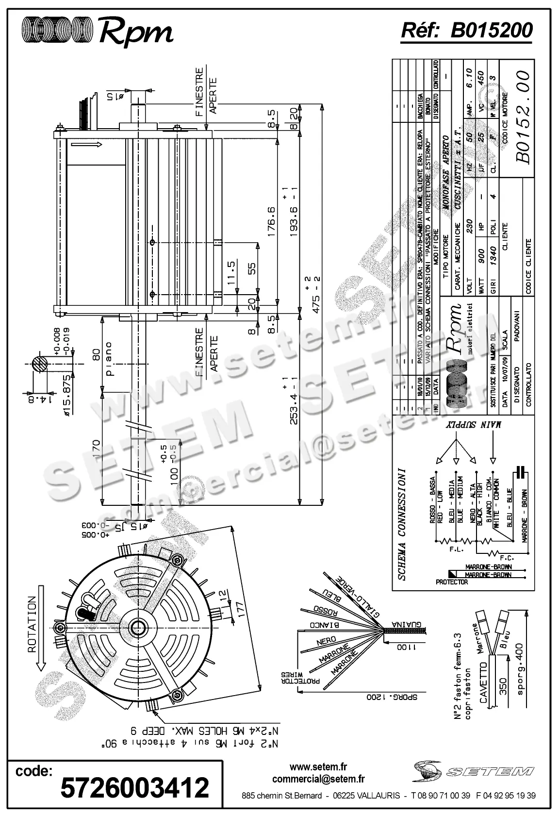 5726003412-MOTEUR RPM B015200 4
